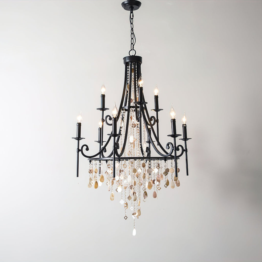 Errina Postmodern Luxury Shell Crystal Chandelier
