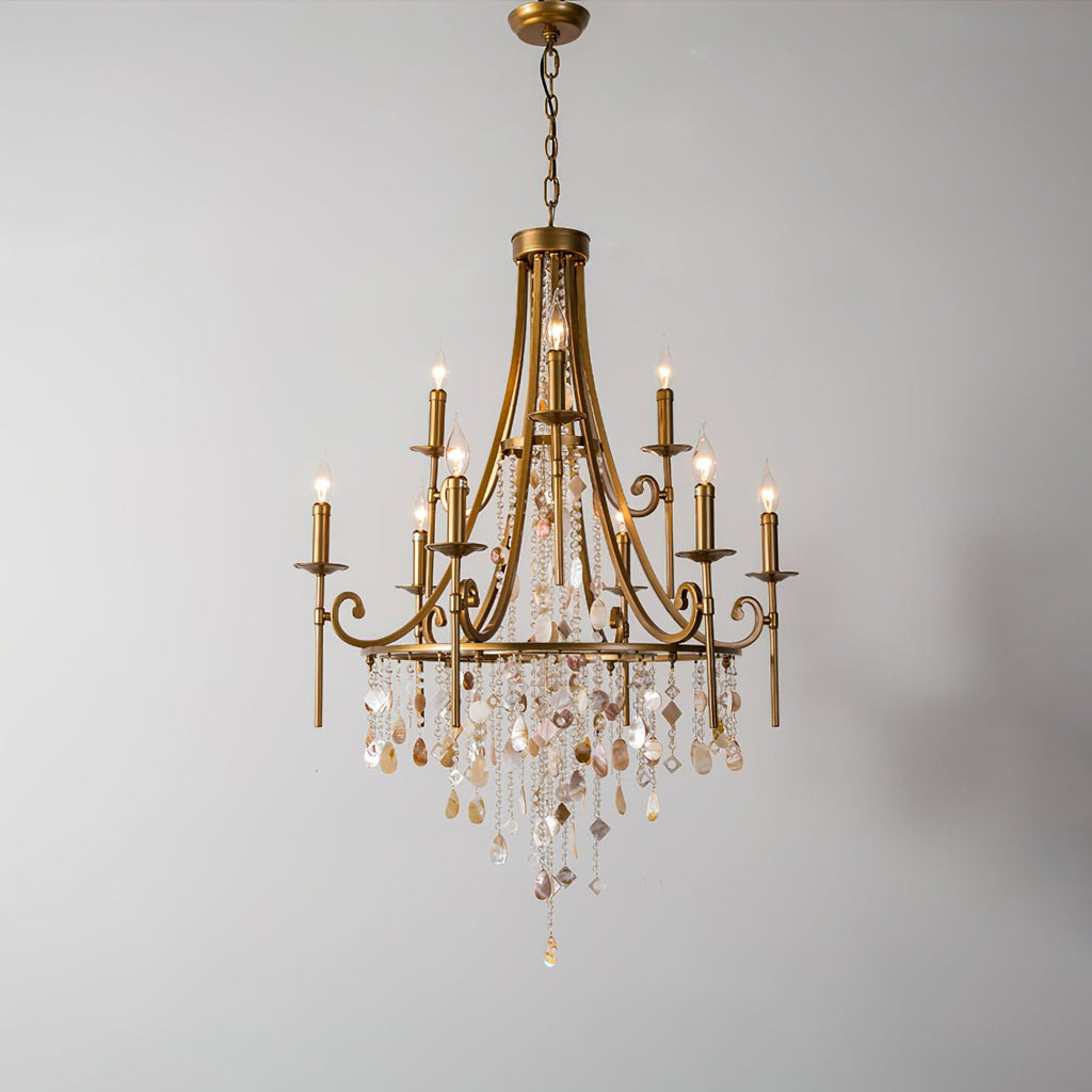 Errina Postmodern Luxury Shell Crystal Chandelier