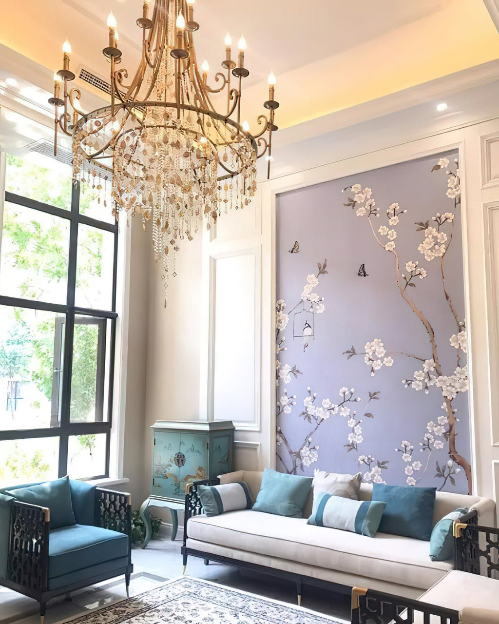 Errina Postmodern Luxury Shell Crystal Chandelier