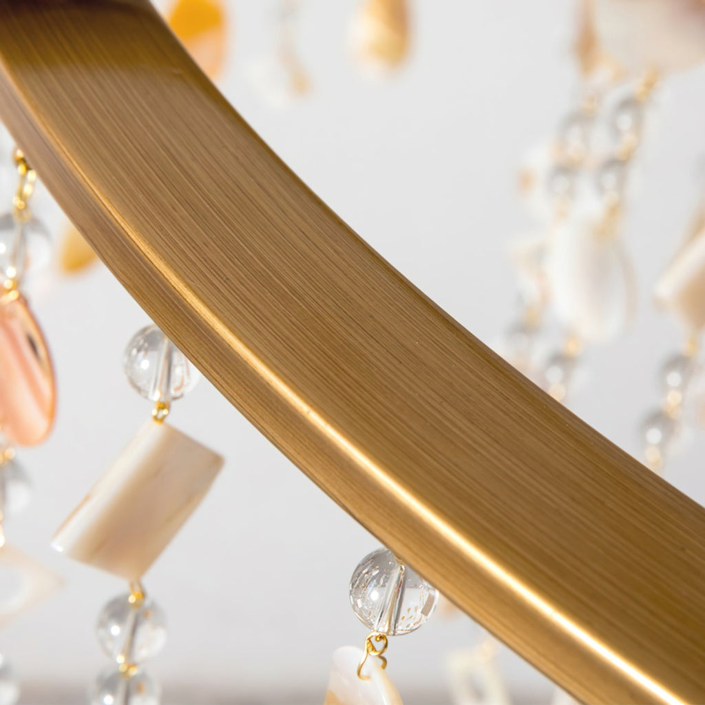 Errina Postmodern Luxury Shell Crystal Chandelier