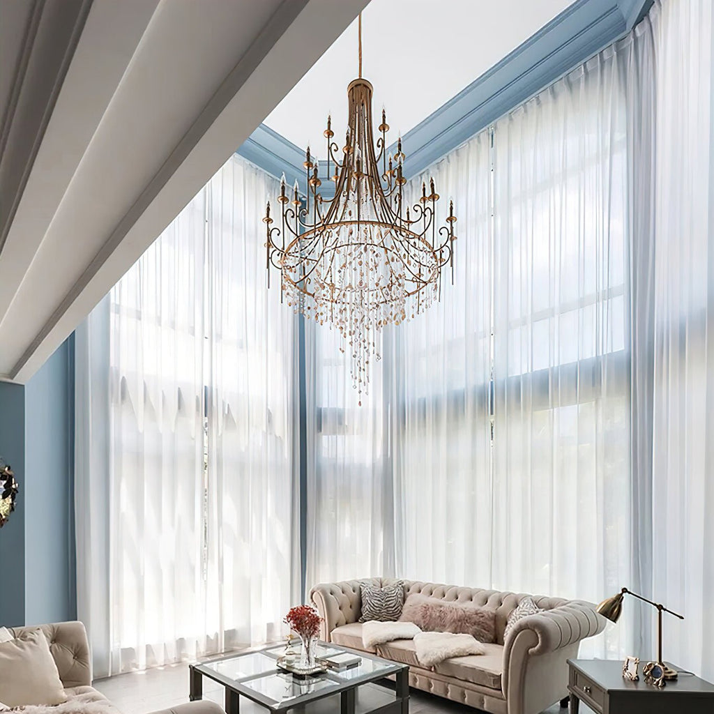 Errina Postmodern Luxury Shell Crystal Chandelier