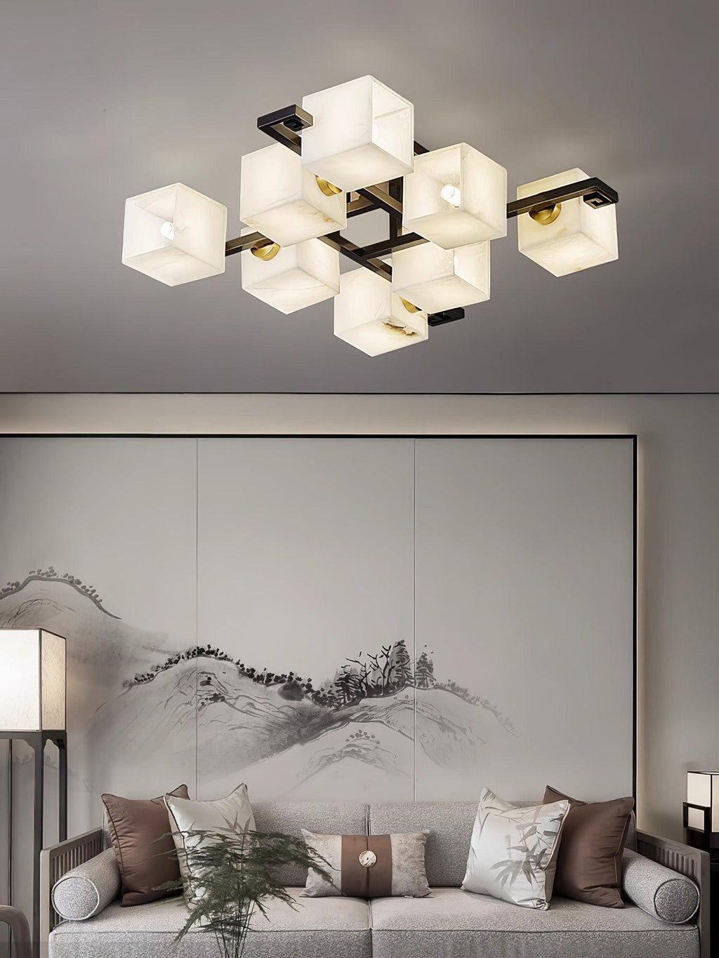 Kaelen Alabaster Ceiling Light