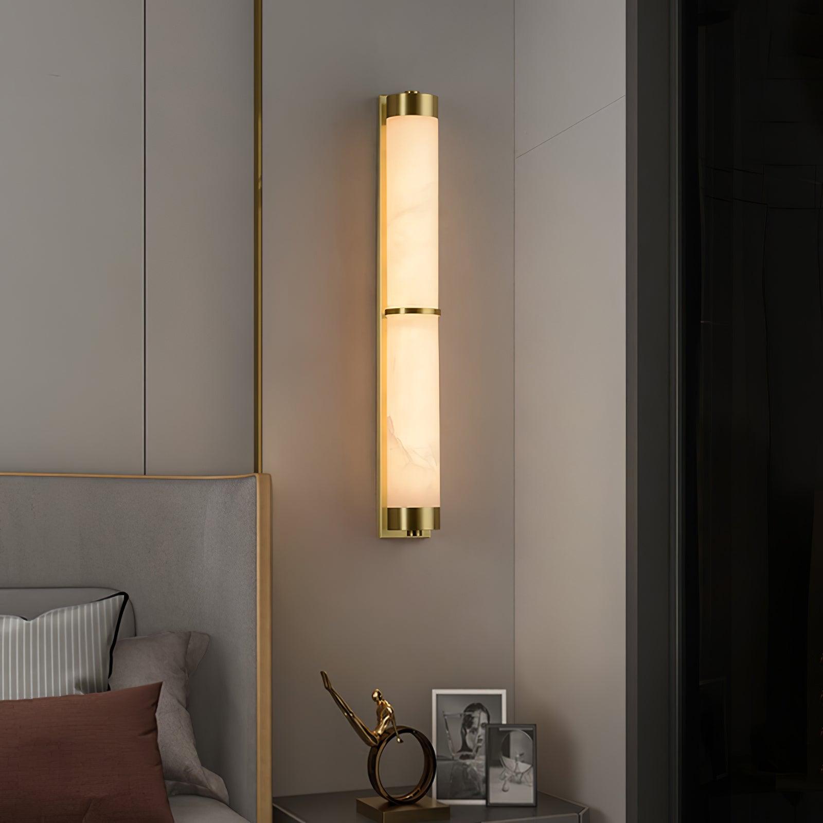 Olmirira Wall Light Minimalist in Alabaster - Kingsley Beaumont
