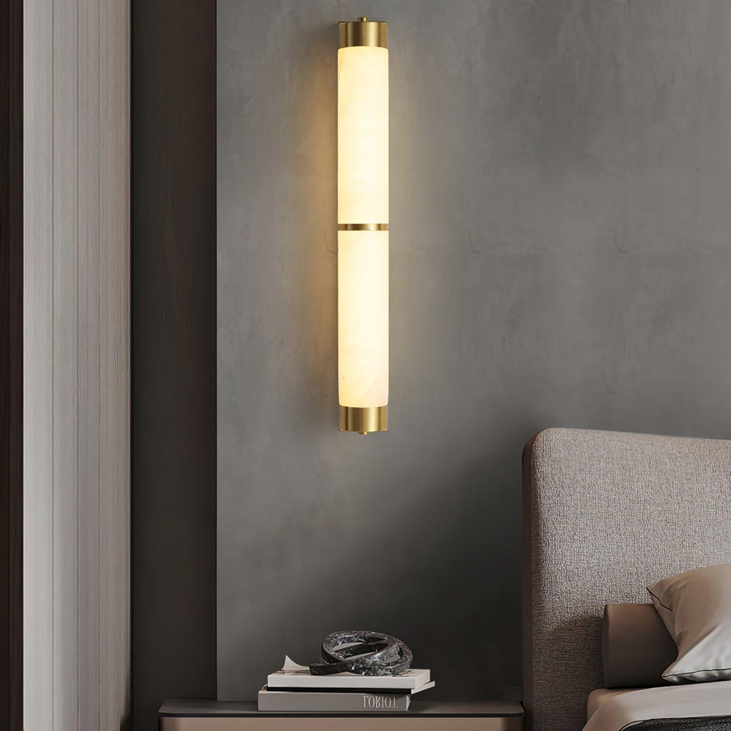 Olmirira Wall Light Minimalist in Alabaster - Kingsley Beaumont