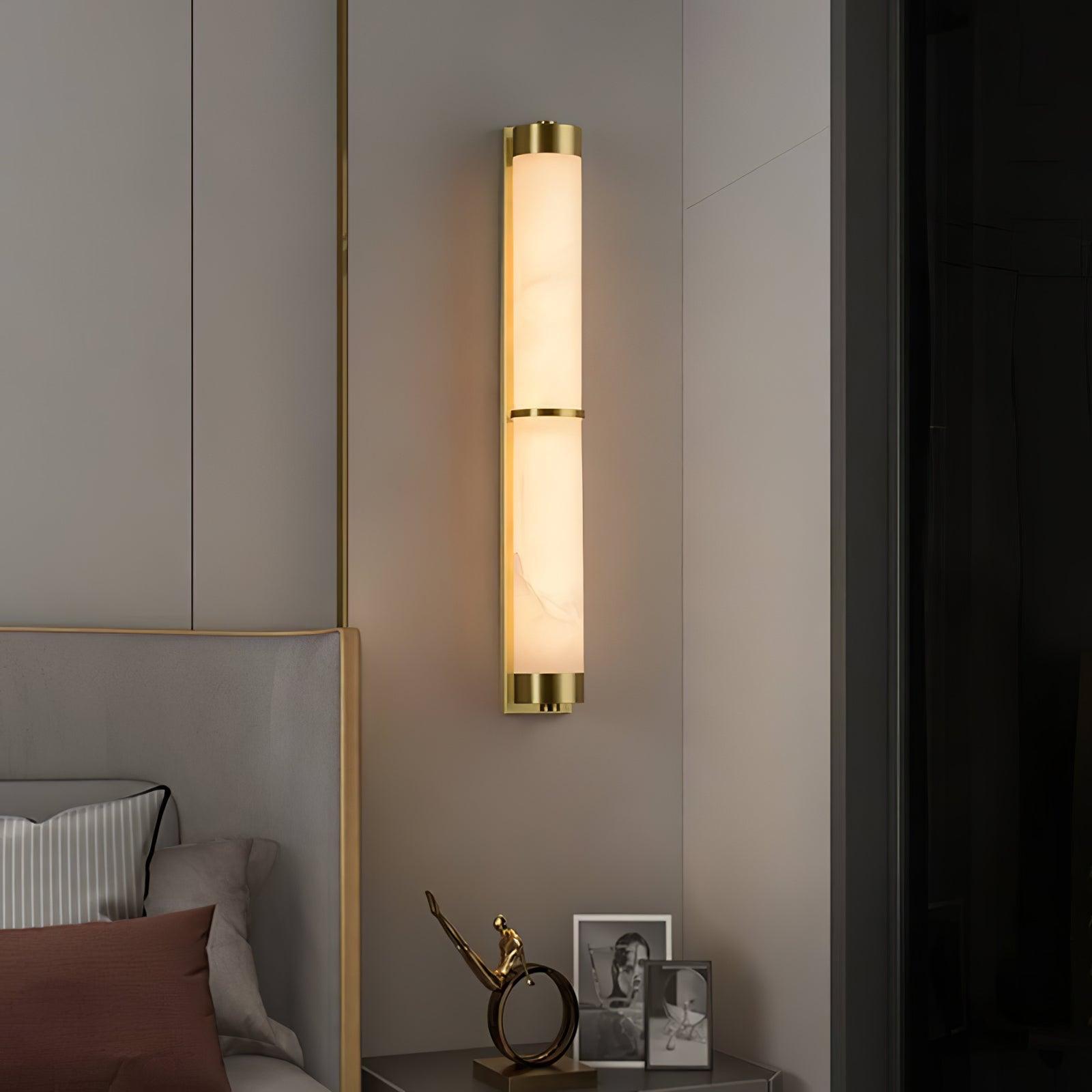 Olmirira Wall Light Minimalist in Alabaster - Kingsley Beaumont