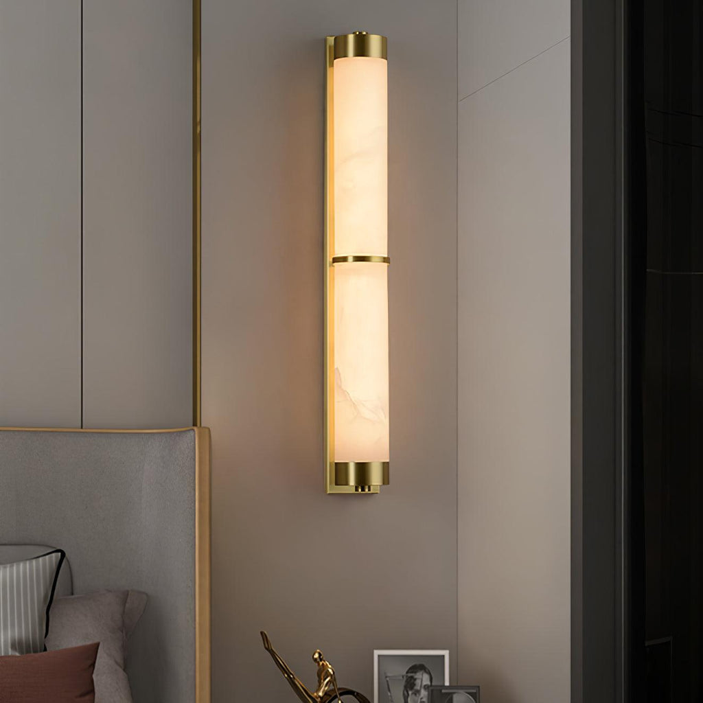 Olmirira Wall Light Minimalist in Alabaster - Kingsley Beaumont