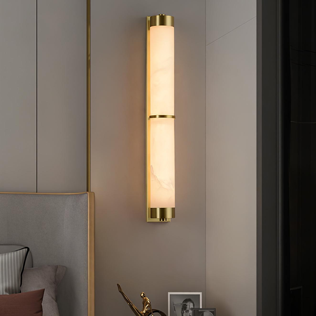 Olmirira Wall Light Minimalist in Alabaster - Kingsley Beaumont