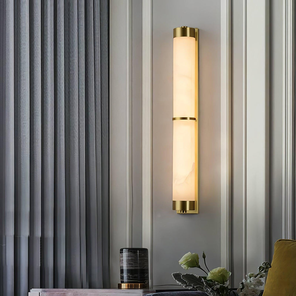 Olmirira Wall Light Minimalist in Alabaster - Kingsley Beaumont