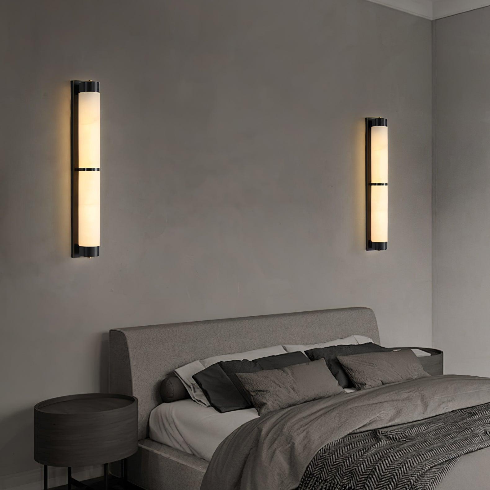Olmirira Wall Light Minimalist in Alabaster - Kingsley Beaumont