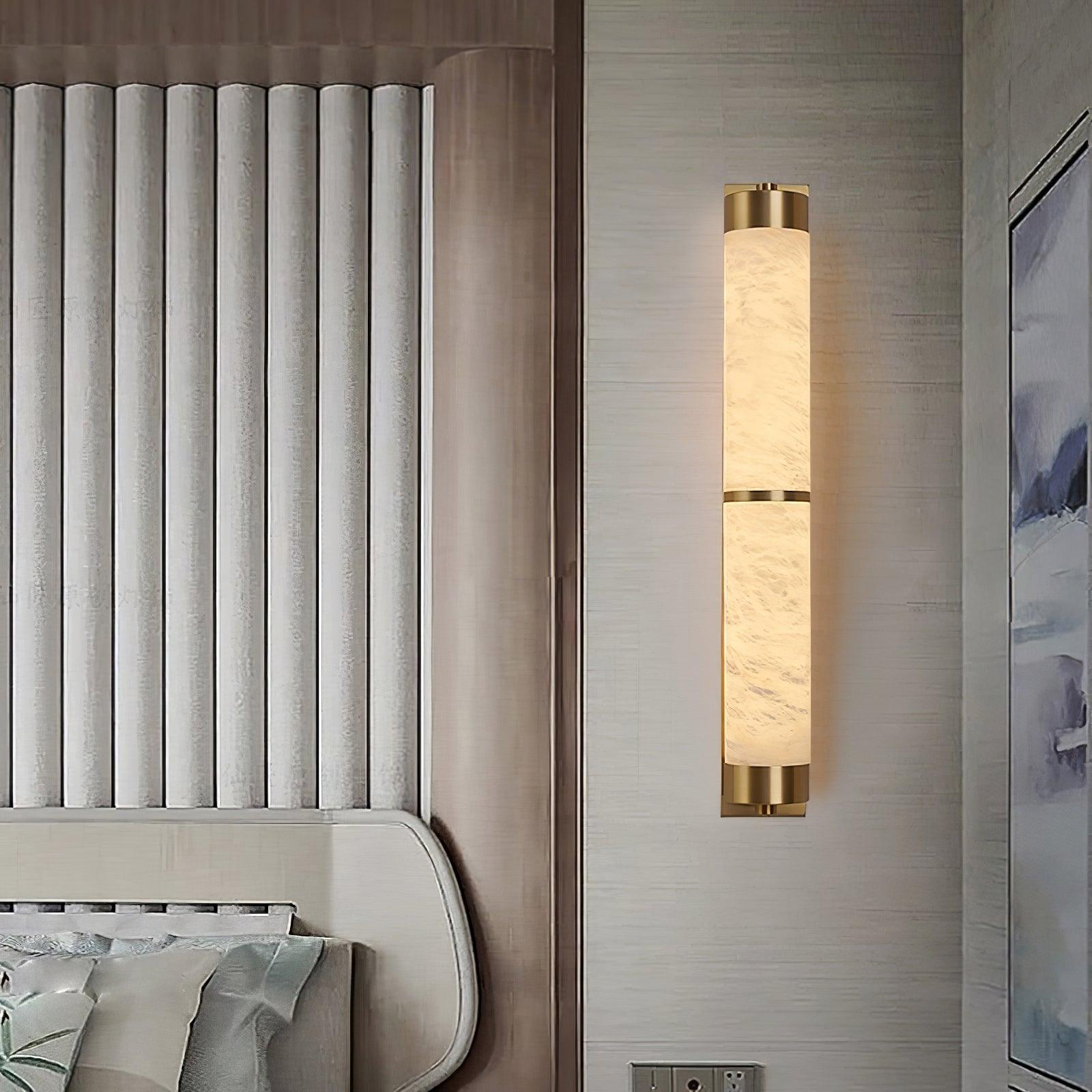 Olmirira Wall Light Minimalist in Alabaster - Kingsley Beaumont