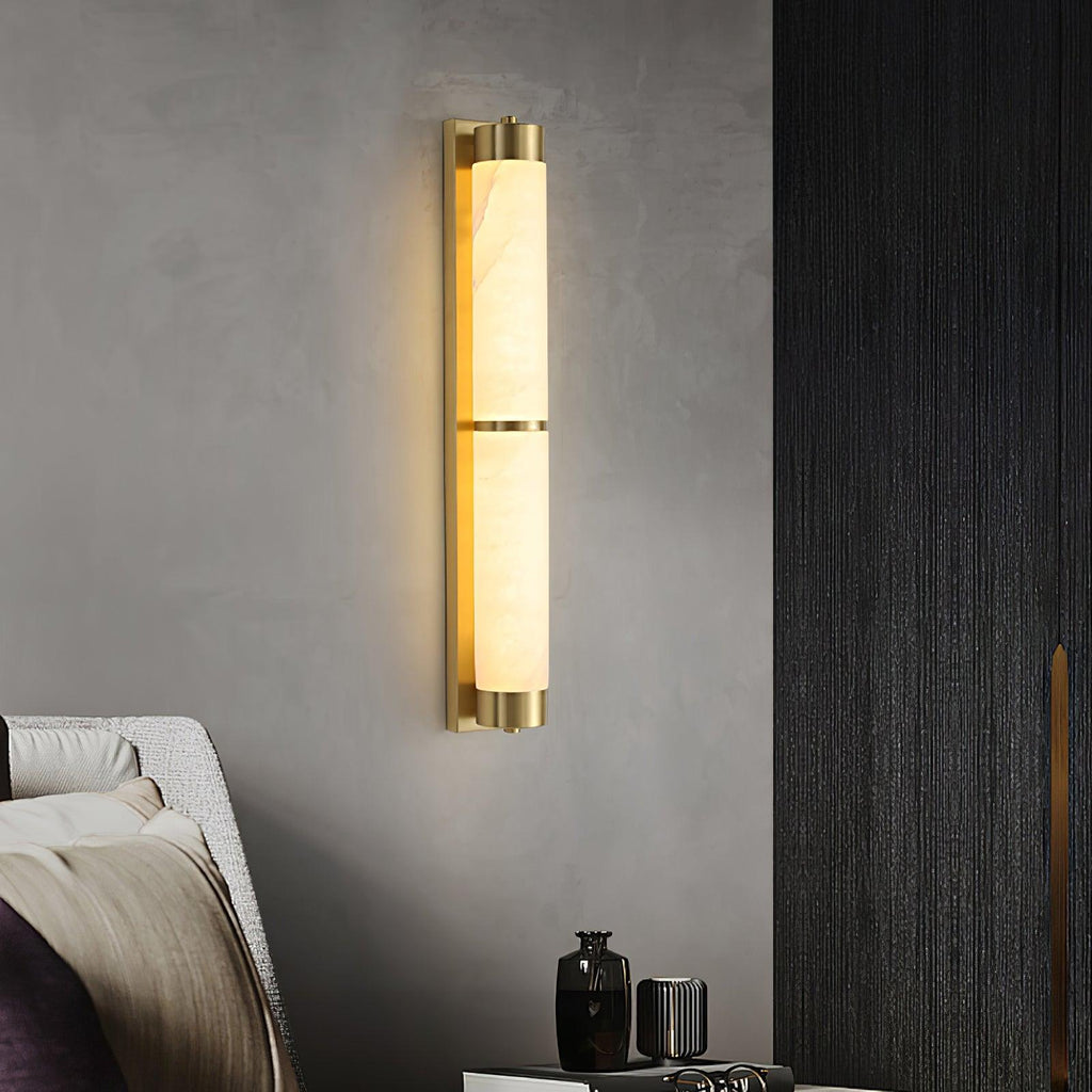Olmirira Wall Light Minimalist in Alabaster - Kingsley Beaumont