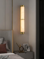 Olmirira Wall Light Minimalist in Alabaster - Kingsley Beaumont