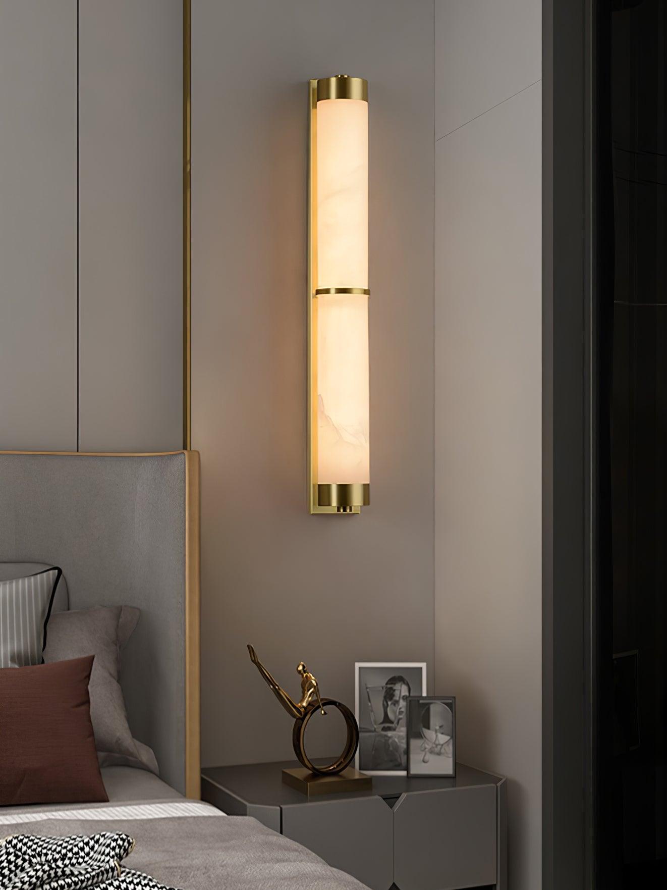 Olmirira Wall Light Minimalist in Alabaster - Kingsley Beaumont