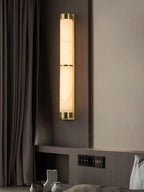 Olmirira Wall Light Minimalist in Alabaster - Kingsley Beaumont