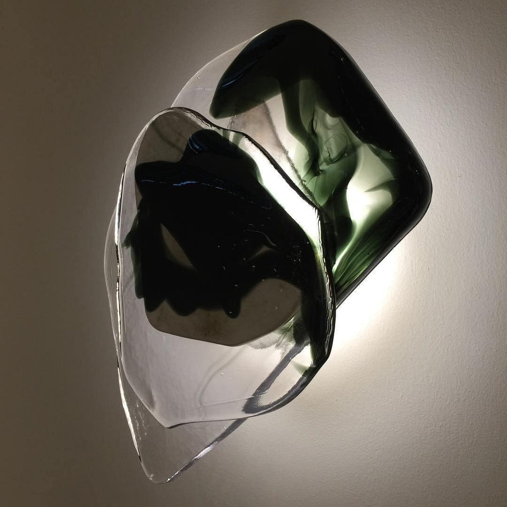 Beatrice Artistic Black Glass Wall Lamp