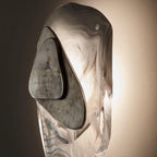 Beatrice Artistic Black Glass Wall Lamp