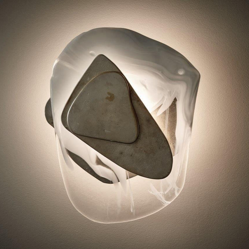 Beatrice Artistic Black Glass Wall Lamp