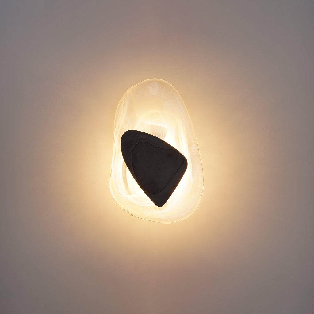Beatrice Artistic Black Glass Wall Lamp