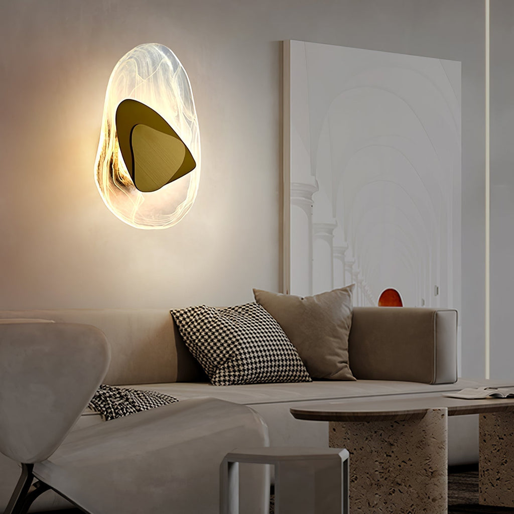 Beatrice Artistic Black Glass Wall Lamp