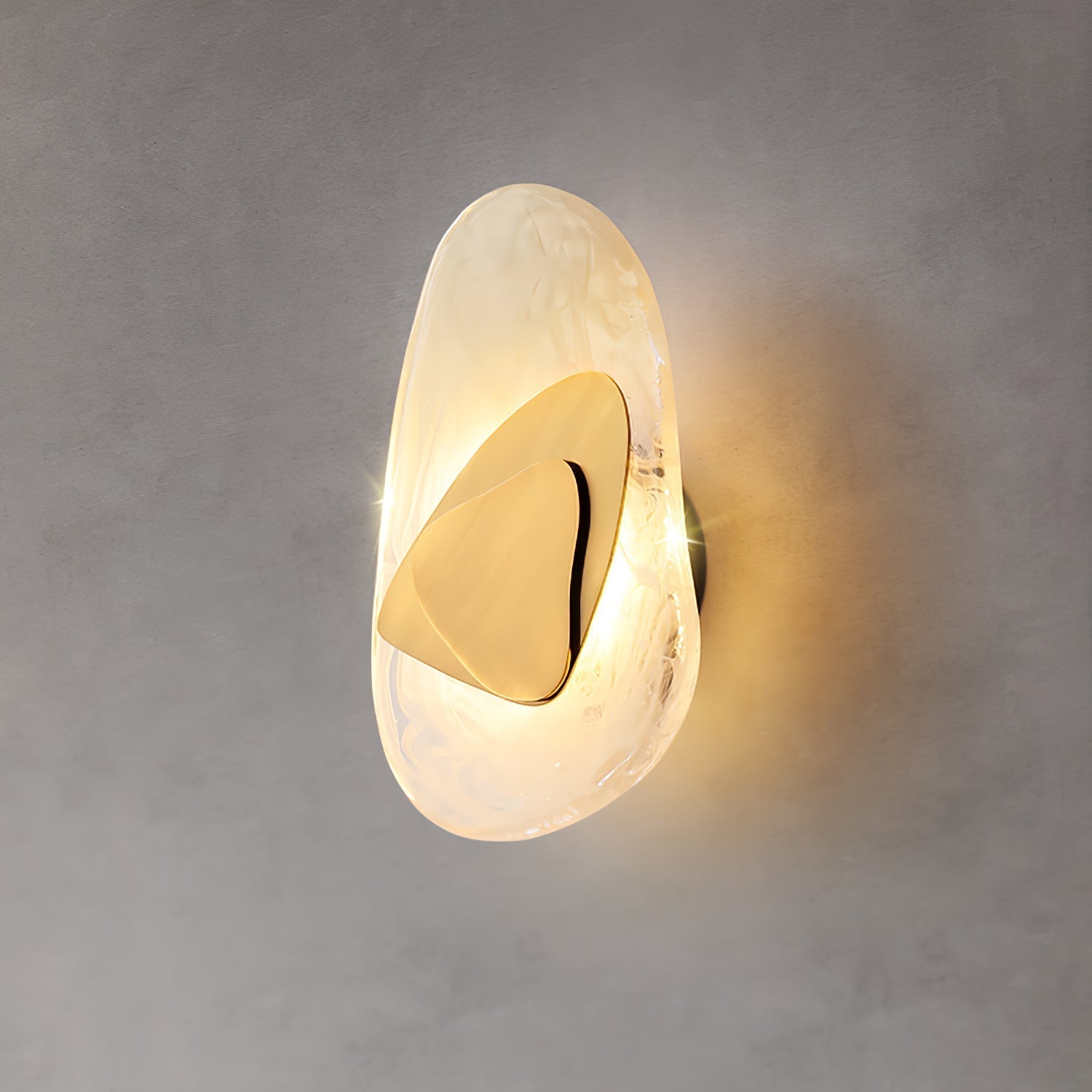 Beatrice Artistic Black Glass Wall Lamp