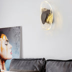 Beatrice Artistic Black Glass Wall Lamp