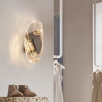 Beatrice Artistic Black Glass Wall Lamp