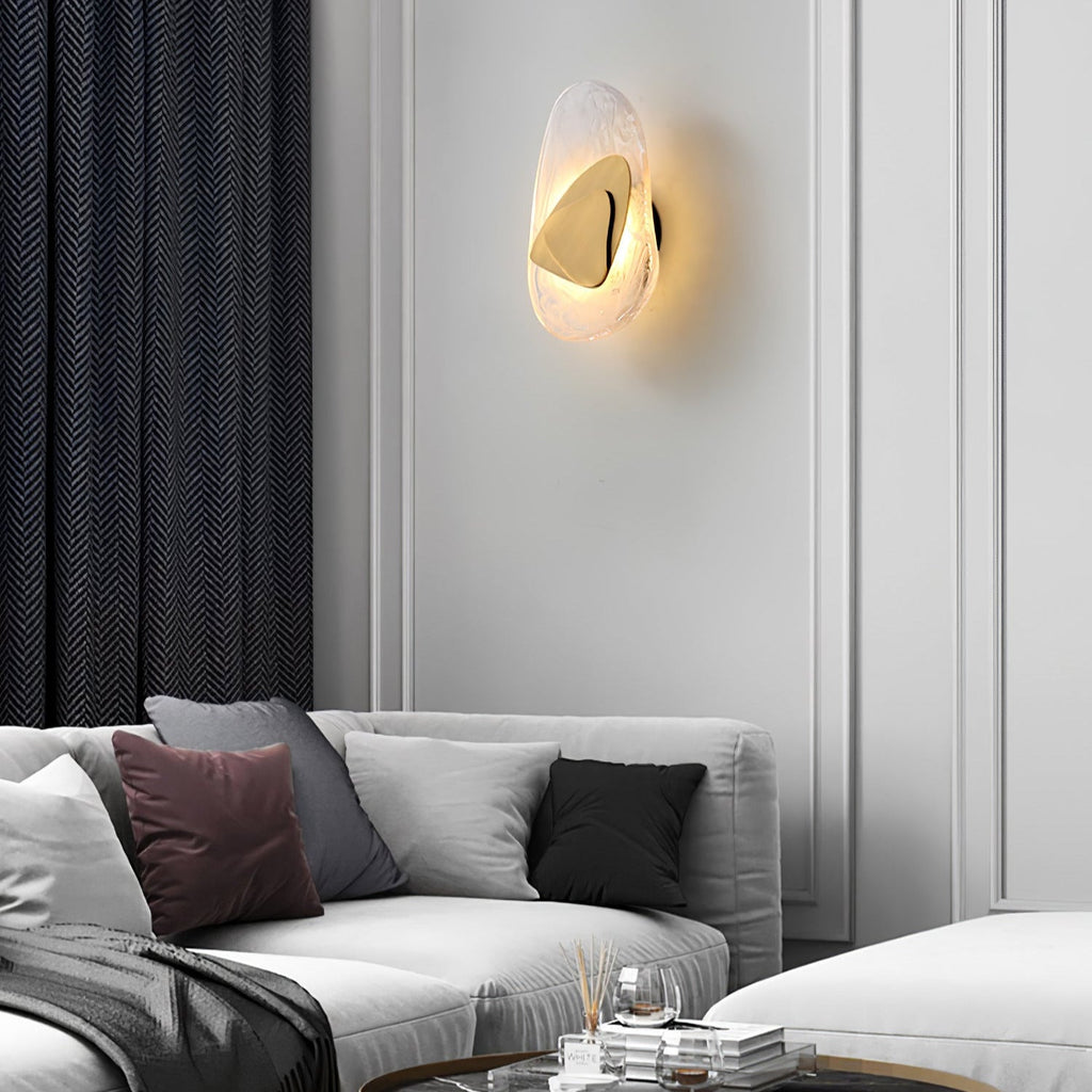 Beatrice Artistic Black Glass Wall Lamp