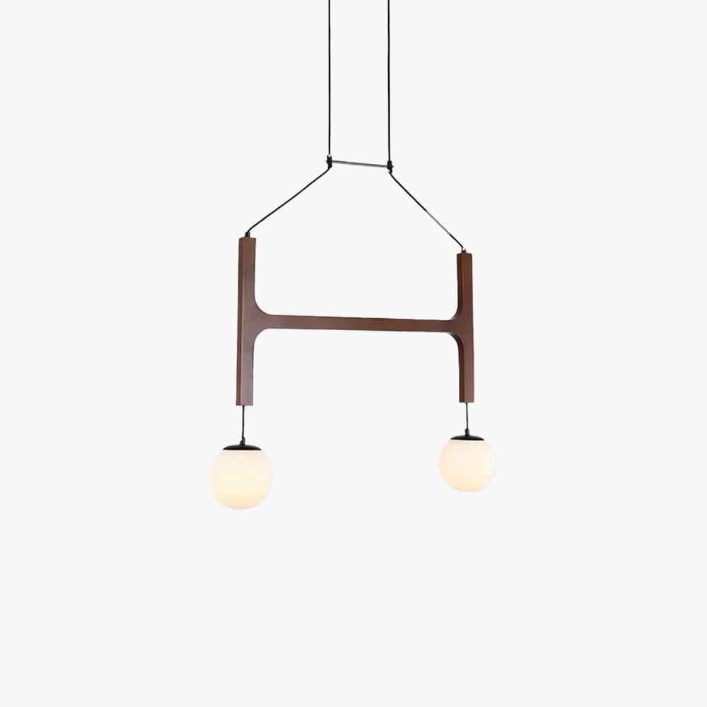 Terra Chandelier Geometric Wood