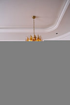 Aurora Chandelier Amber Leaf Glass Layered Organic Warmth
