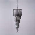 Aurora Chandelier Smoked Glass Spiral
