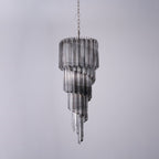 Aurora Chandelier Smoked Glass Spiral