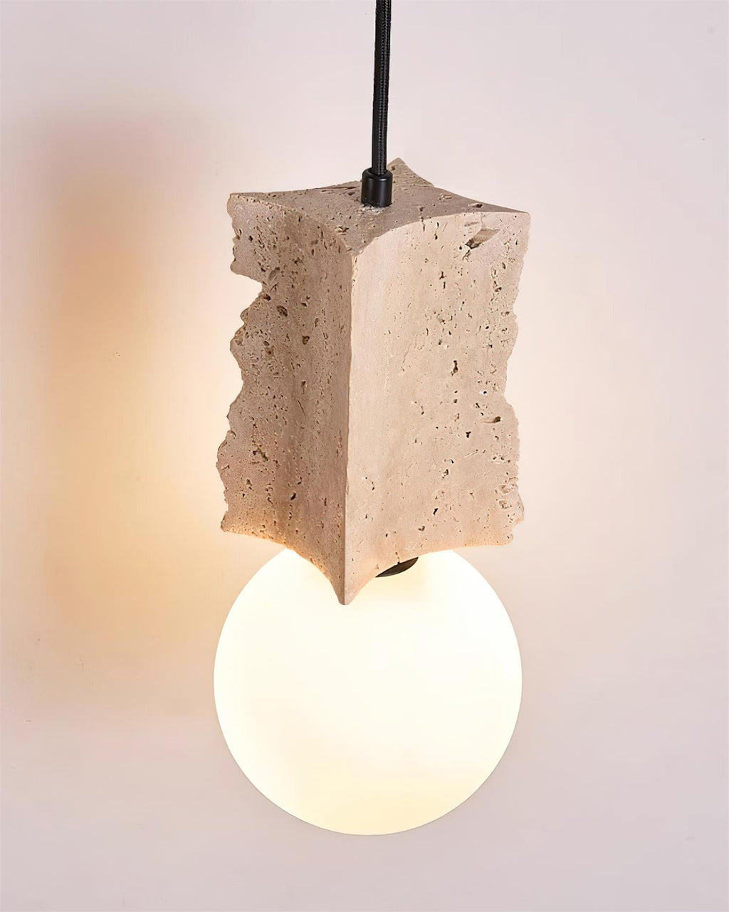 Ritta Irregulate Pendant Light Travertine