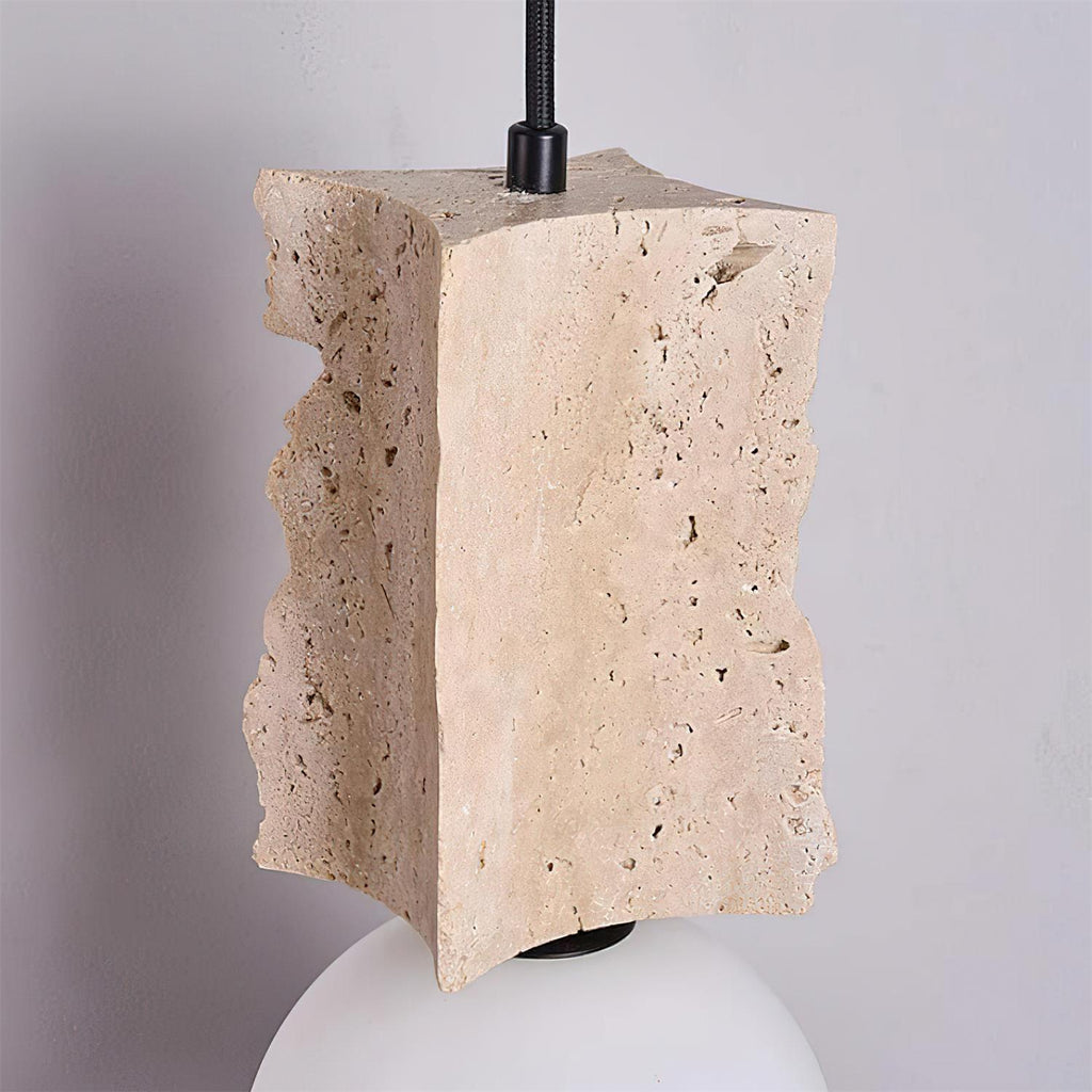 Ritta Irregulate Pendant Light Travertine