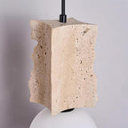 Ritta Irregulate Pendant Light Travertine