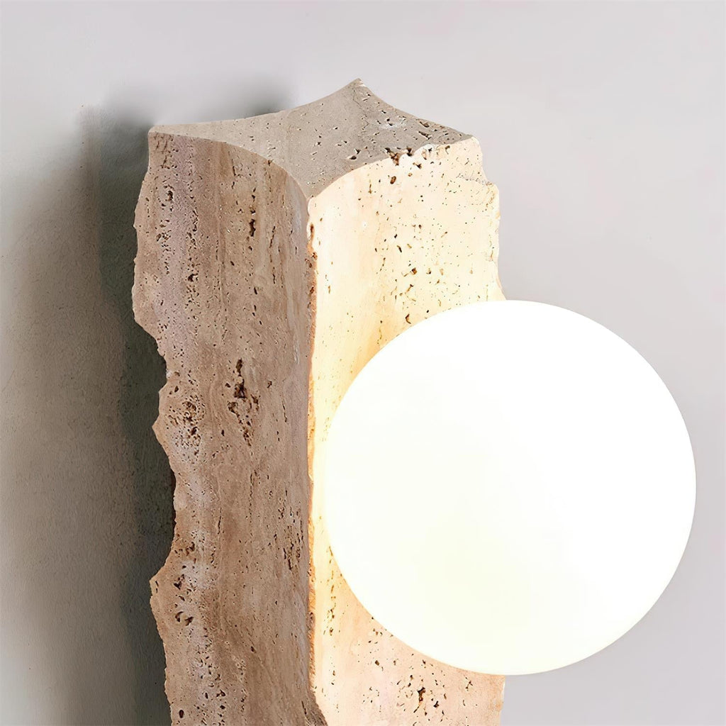 Obrio Travertine Wall Lamp