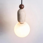 Gavon Glass & Travertine Pendant Lamp