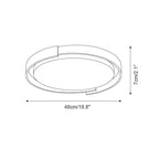 Juvio Minimalist Round Travertine Ceiling Light