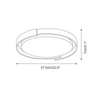 Juvio Minimalist Round Travertine Ceiling Light