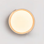 Juvio Minimalist Round Travertine Ceiling Light