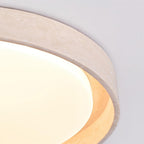Juvio Minimalist Round Travertine Ceiling Light