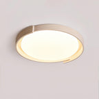 Juvio Minimalist Round Travertine Ceiling Light