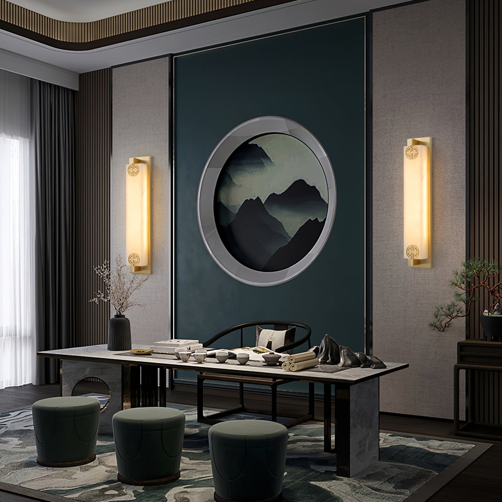 Luste  Alabaster Wall Lamp 4 Style