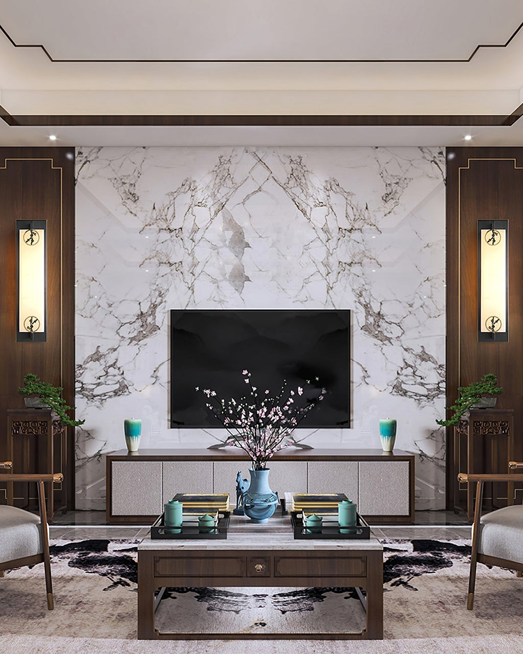 Luste  Alabaster Wall Lamp 4 Style