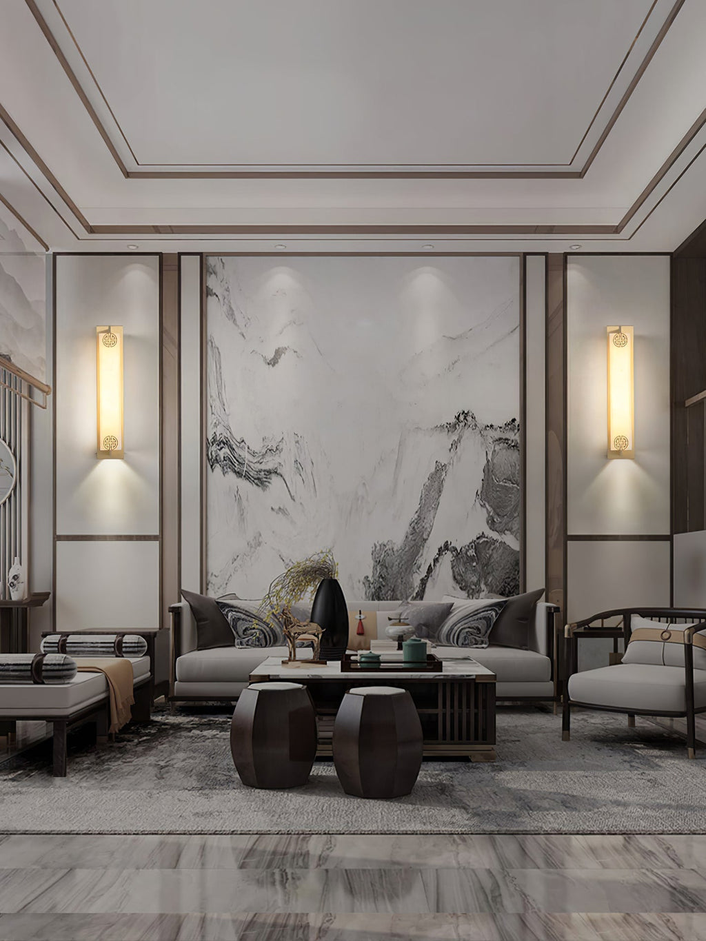 Luste  Alabaster Wall Lamp 4 Style
