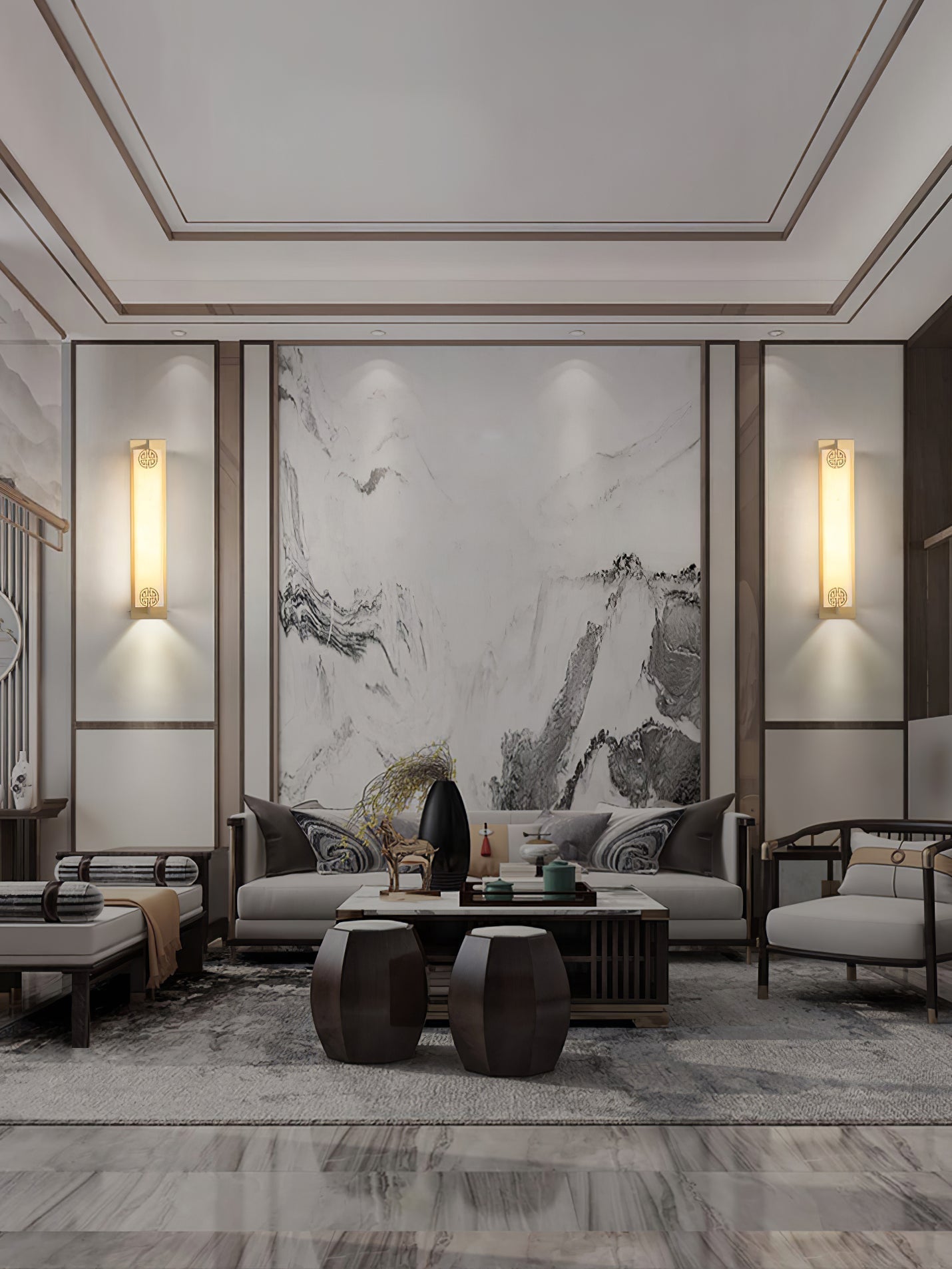 Luste  Alabaster Wall Lamp 4 Style