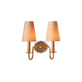 Violet Indoor Wall Lamp Floral Backplate Fabric