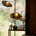 Avi Minimalist Spherical Glass Pendant Light, 3 Colour