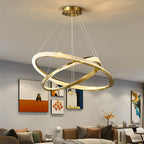 Arisha Minimalist Ring Spiral Shape  Pendant Light,Gold