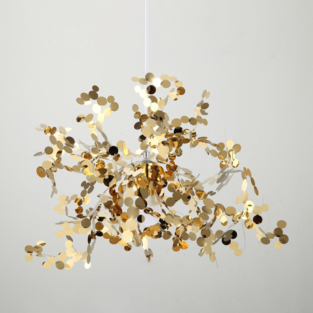 Olivia Artsy Classy Cluster Fireworks Pendant Light, Stainless steel