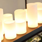 Austin Candle Black Chandeliers for Kitchen Island, Wine Glass Holder